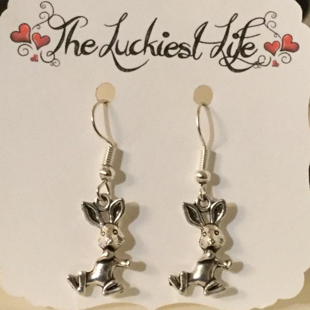 BRAND NEW! Handmade Stainless Steel Rabbit Earring